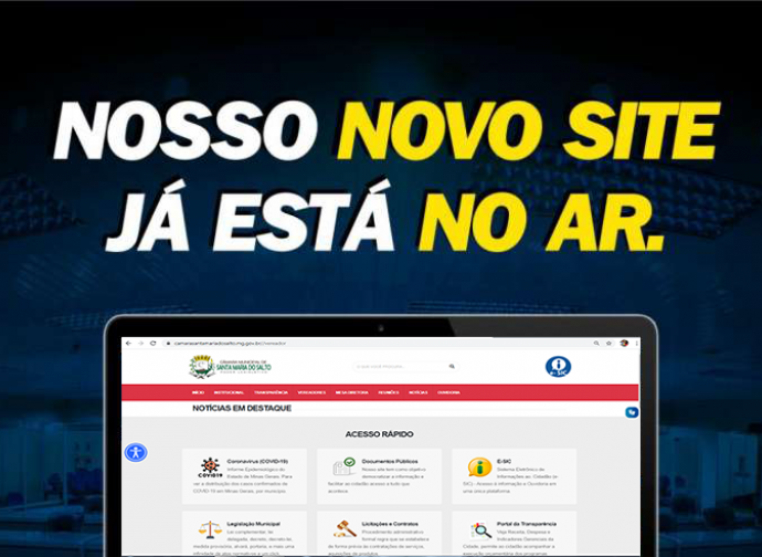 Novo Portal da Câmara Municipal de Santa Maria do Salto