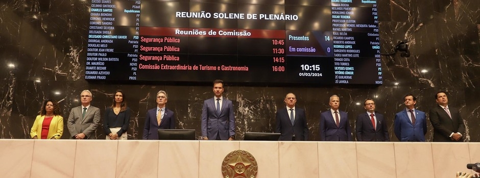 Governador ressalta avanços em Minas Gerais durante abertura do ano legislativo da ALMG